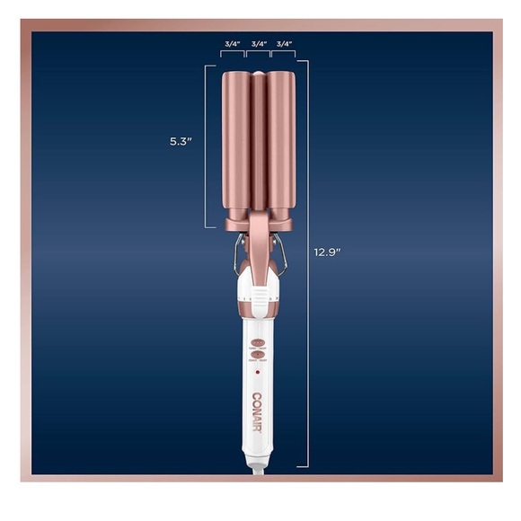 Conair Triple Barrel Curl Styling Waver - Picture 7 of 8